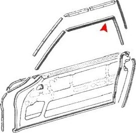 SOFT TOP/HARDTOP SIDE SEAL – RIGHT