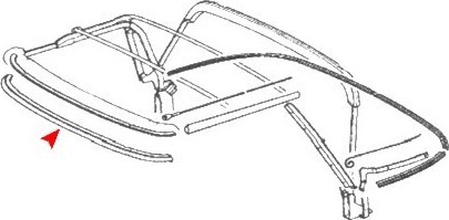 SOFT TOP/HARDTOP FRONT SEAL